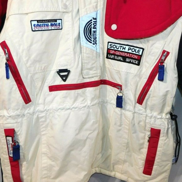 VTG 90s SouthPole Mens L Pullover Parka Jacket - Picture 4 of 12